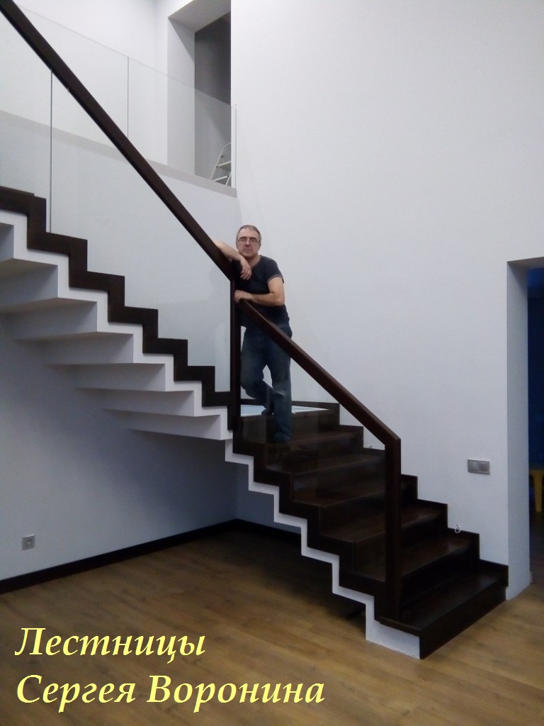Лестница для дома в Истре на второй этаж - Это я -- Сергей Воронин из Воронежа 2018